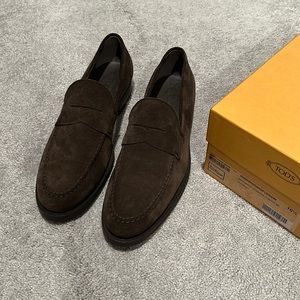 Brand New-Never Worn Tod’s Loafers-Size 10 1/2-Dark Brown